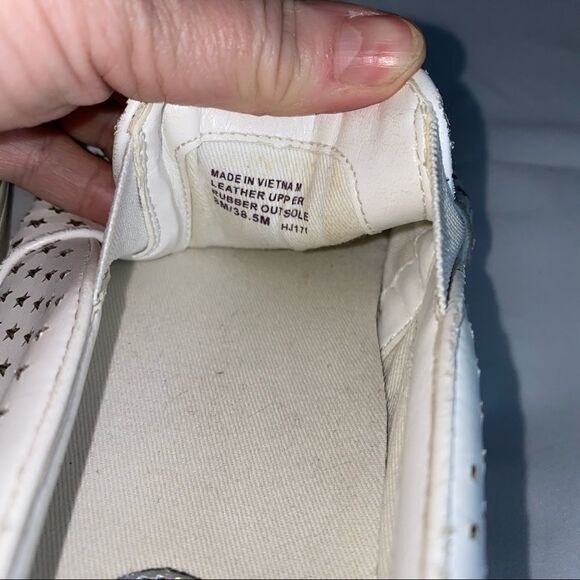 Michael Kors White Leather Stars Sneakers Sz 8 (38.5) - Picture 3 of 11
